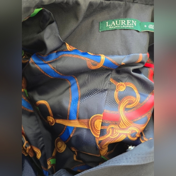 Lauren Ralph Lauren Trench Coat Sz S Navy Trench Coat - Picture 7 of 11